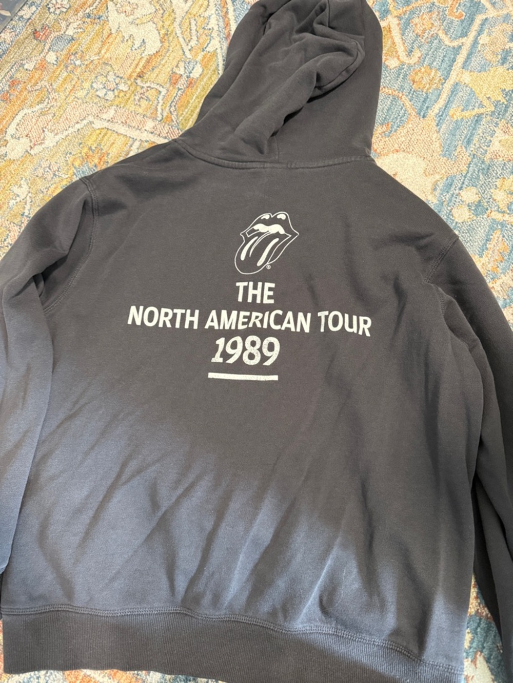 Rolling Stones Dark Grey Tongue Logo Sweatshirt - Picture 3 of 4